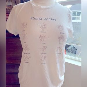 Floral zodiac top
